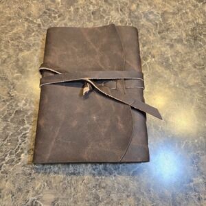 Leather Journal Notebook - Rustic Handmade Leather Bound journal for Men & women